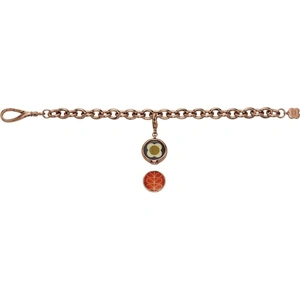 Orla Kiely Jewellery Ladies Orla Kiely Rose Gold Plated Reversible Charm Bracelet