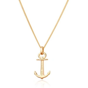 Paul Hewitt Jewellery Ladies Paul Hewitt Sterling Silver Gold Plated Anchor Spirit Necklace