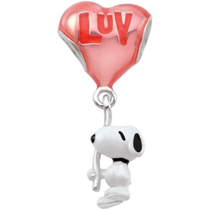 Ladies Persona Sterling Silver Peanuts Luv Balloon Snoopy Bead Charm