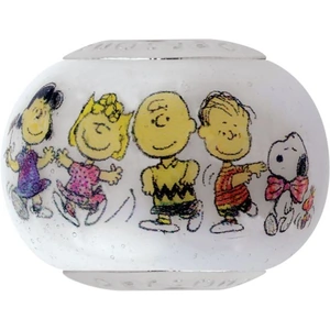 Ladies Persona Sterling Silver Peanuts Character Glass Bead Charm