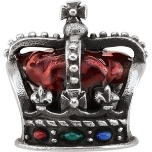 Ladies Persona Sterling Silver Crown Bead Charm