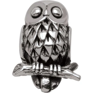Ladies Persona Sterling Silver Wise Owl Bead Charm