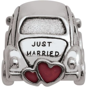 Ladies Persona Sterling Silver Just Married Bead Charm
