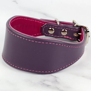 Petiquette Collars Contrasting Italian Leather Whippet Collar