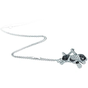 White Gold & Diamond Pet Jewels Collection Dog Necklace | Pinomanna