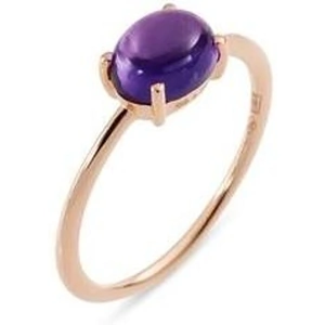 Ponte Vecchio Gioia 18ct Rose Gold 1.30ct Amethyst Oval Ring