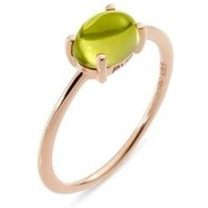 Ponte Vecchio Gioia 18ct Rose Gold 1.30ct Peridot Oval Ring - Default Title / Rose Gold