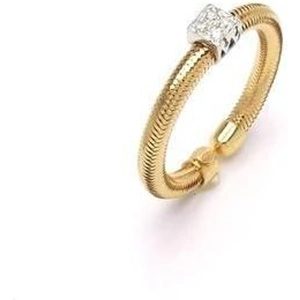 Ponte Vecchio Nobile 18ct Yellow Gold 0.04ct Diamond Ring - Default Title / Yellow Gold