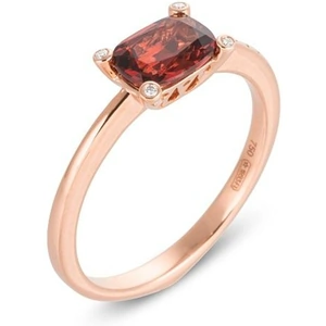 Ponte Vecchio Iris 18ct Rose Gold 1.04ct Garnet Diamond Ring
