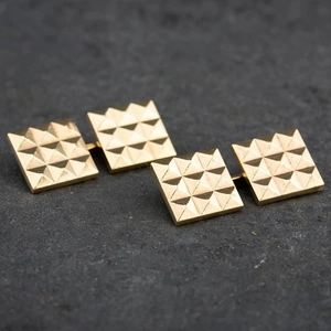 Pre-Owned Vintage Yellow Gold Iconic Cartier Square Art Deco Cufflinks 4119043