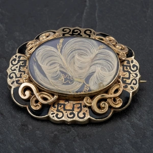 Pre-Owned Victorian Mourning Brooch 4113391