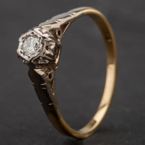 Pre-Owned 18ct Yellow Gold Diamond Solitaire Ring 4133953