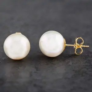 Pre-Owned 9ct Yellow Gold Freshwater Pearl Stud Earrings 43170013