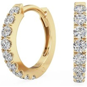 Purely Diamonds An elegant pair of brilliant cut diamond huggie earrings in 18ct yellow gold (In stock)