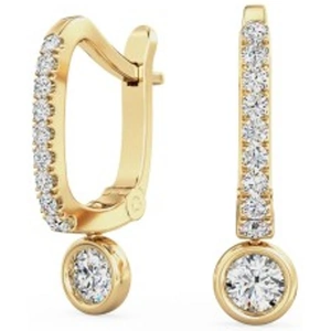 Purely Diamonds A stunning pair of diamond hoop/drop earrings in 18ct yellow gold (In stock)