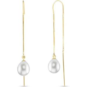 QP Jewellers Pearl Scintilla Briolette Earrings 8ctw in 9ct Gold