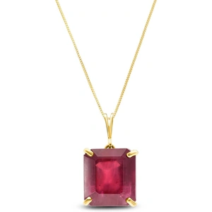 QP Jewellers Ruby Auroral Pendant Necklace 6.5ct in 9ct Gold