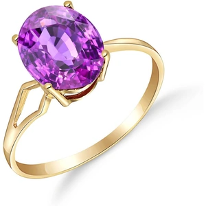 QP Jewellers Amethyst Claw Set Ring 2.2ct in 9ct Gold