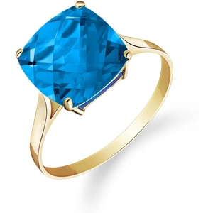 QP Jewellers Blue Topaz Rococo Ring 3.6ct in 9ct Gold
