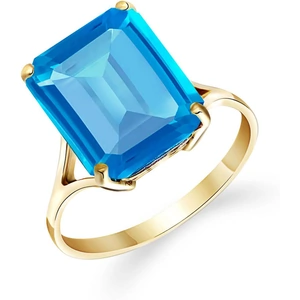 QP Jewellers Blue Topaz Auroral Ring 7ct in 9ct Gold