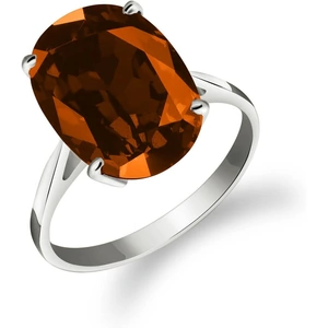 QP Jewellers Garnet Valiant Ring 6ct in 9ct White Gold