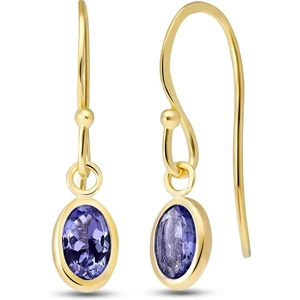QP Jewellers Tanzanite Drop Earrings 1ctw in 9ct Gold