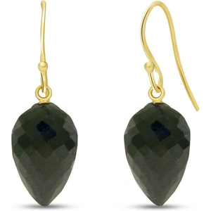 QP Jewellers Spinel Briolette Drop Earrings 24.5ctw in 9ct Gold