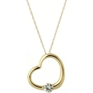 QP Jewellers Round Brilliant Cut Diamond Pendant Necklace 0.25ct in 9ct Gold