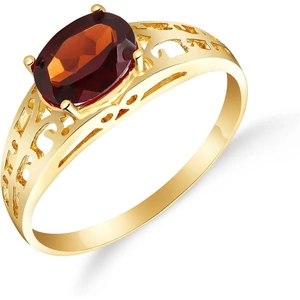 QP Jewellers Garnet Catalan Filigree Ring 1.15ct in 18ct Gold