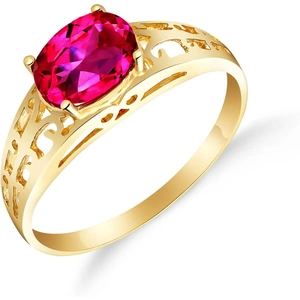 QP Jewellers Pink Topaz Catalan Filigree Ring 1.15ct in 18ct Gold