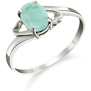 QP Jewellers Emerald Classic Desire Ring 0.75ct in 18ct White Gold