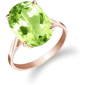 QP Jewellers Green Amethyst Valiant Ring 7.55ct in 18ct Rose Gold