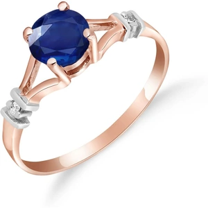 QP Jewellers Sapphire & Diamond Aspire Ring in 18ct Rose Gold