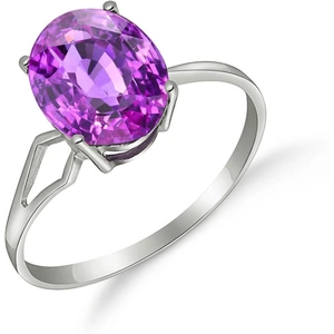 QP Jewellers Amethyst Claw Set Ring 2.2ct in Sterling Silver
