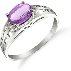 QP Jewellers Amethyst Catalan Filigree Ring 1.15ct in Sterling Silver