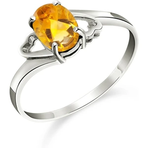 QP Jewellers Citrine Classic Desire Ring 0.9ct in Sterling Silver