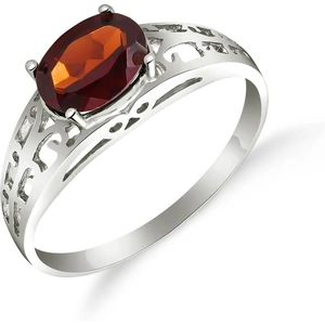 QP Jewellers Garnet Catalan Filigree Ring 1.15ct in Sterling Silver