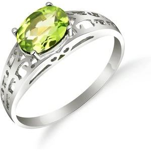 QP Jewellers Peridot Catalan Filigree Ring 1.15ct in Sterling Silver