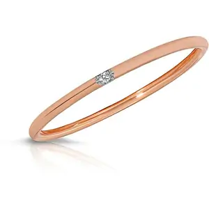 QP Jewellers Round Brilliant Cut Diamond Ring 0.01ct in 9ct Rose Gold