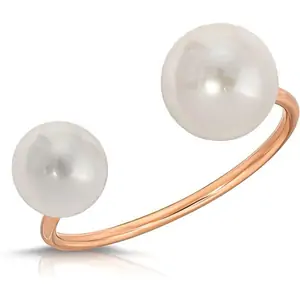 QP Jewellers Pearl Ring in 9ct Rose Gold