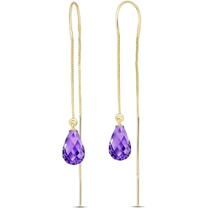 QP Jewellers Amethyst Scintilla Earrings 4.5 ctw in 9ct Gold