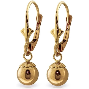 QP Jewellers Ball Drop Earrings in 9ct Gold