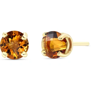 QP Jewellers Citrine Stud Earrings 0.95 ctw in 9ct Gold