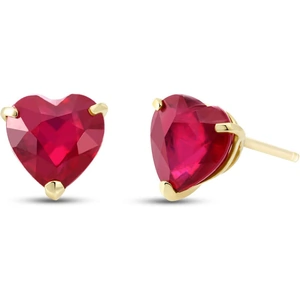 QP Jewellers Ruby Stud Earrings 2.9 ctw in 9ct Gold