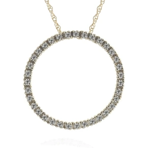 QP Jewellers Diamond Circle of Life Pendant Necklace 0.52 ctw in 9ct Gold