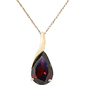 QP Jewellers Garnet Tuscany Pendant Necklace 4.7 ct in 9ct Gold