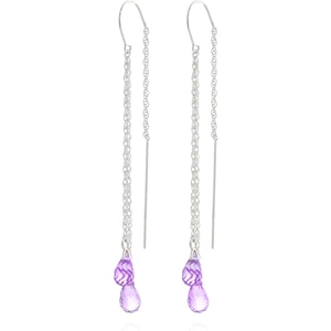 QP Jewellers Amethyst Scintilla Earrings 2.5 ctw in 9ct White Gold