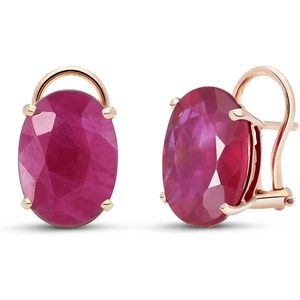 QP Jewellers Ruby Stud Earrings 15 ctw in 9ct Rose Gold