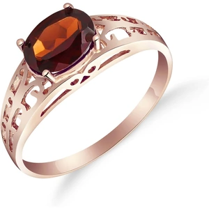 QP Jewellers Garnet Catalan Filigree Ring 1.15 ct in 9ct Rose Gold