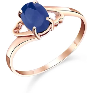 QP Jewellers Sapphire Classic Desire Ring 1 ct in 9ct Rose Gold